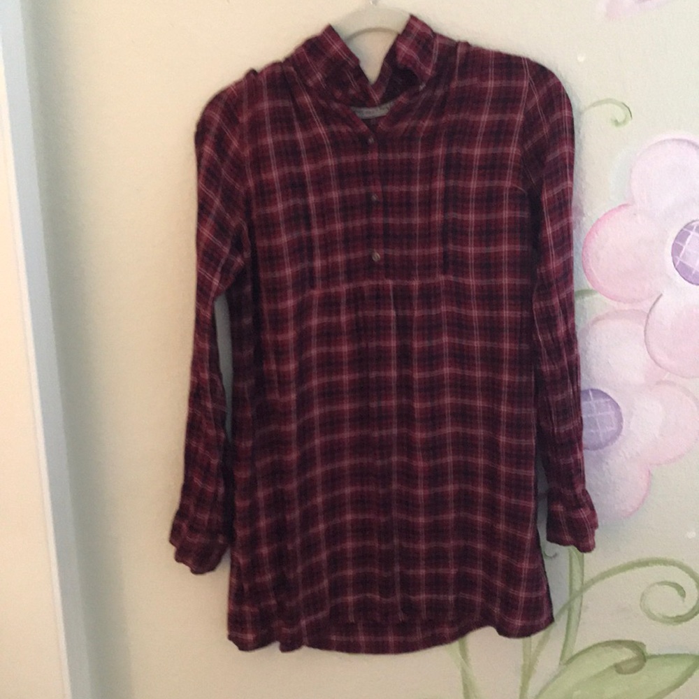 A plaid kids dress